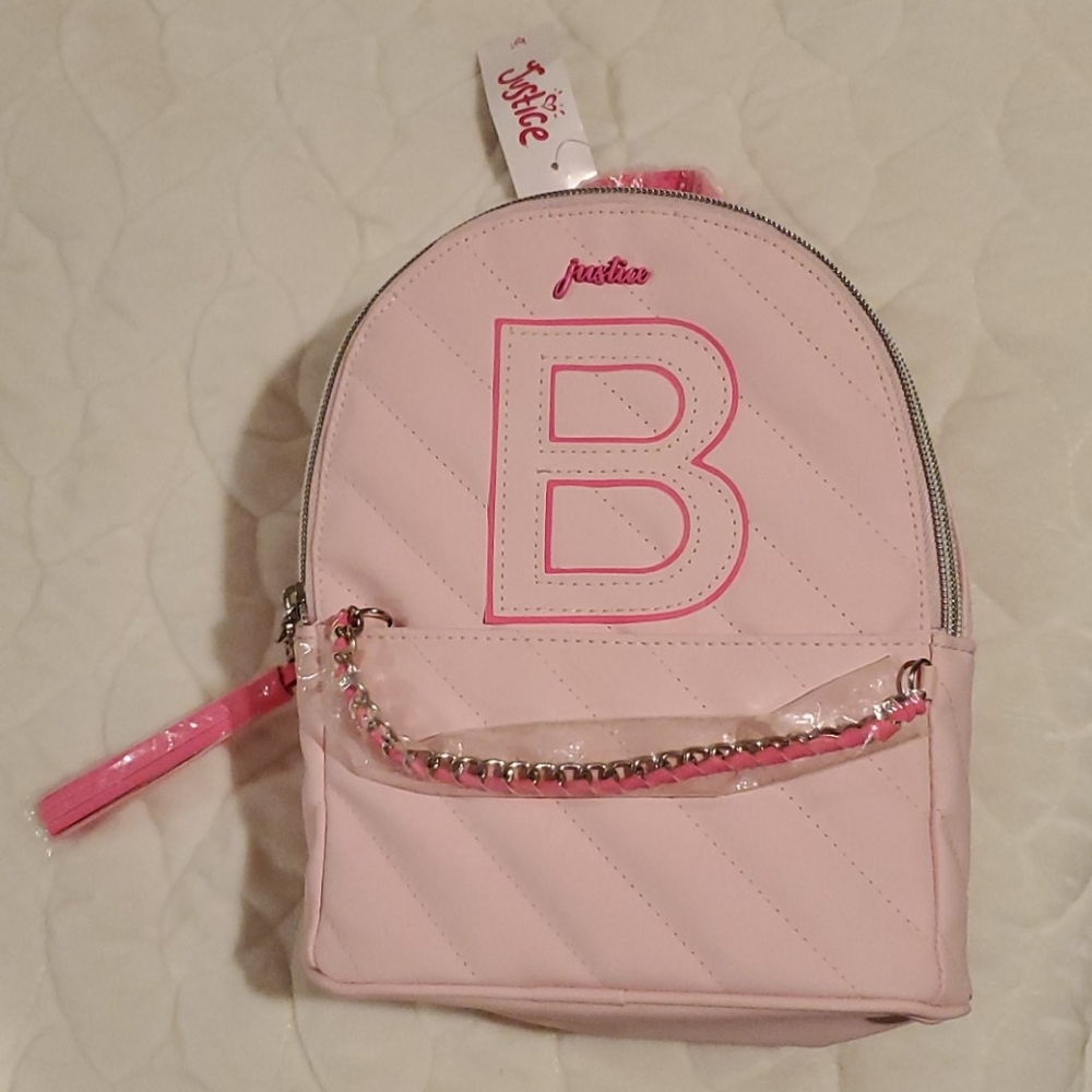 NWT Justice "B" backpack
